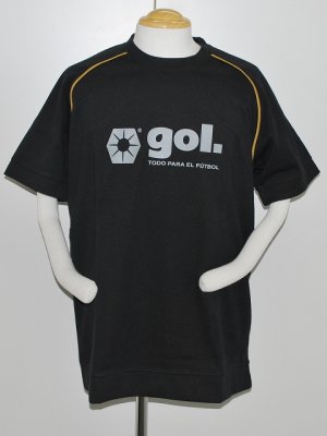 画像1: gol．　Wフェイス半袖Tシャツ　ブラック