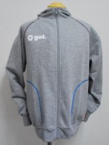 画像: gol.　スウェットフーデッドパーカー　グレー