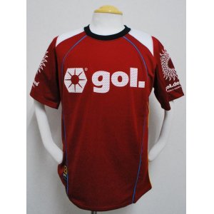 画像: gol.　プラクティスシャツハーフスリーブ　ワイン