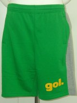 画像: gol.　スウェットショートパンツ　グリーン