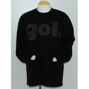 画像: gol.　デカロゴ長袖Tシャツ　ブラック