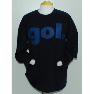 画像: gol.　デカロゴ長袖Tシャツ　ネイビー