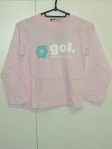 画像: gol．　TODDLER長袖Tシャツ　ピンク