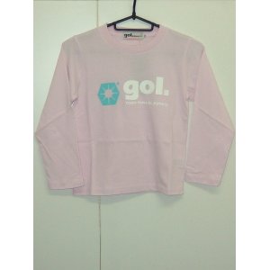 画像: gol．　TODDLER長袖Tシャツ　ピンク