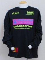 画像: gol.　ロングスリーブプラクティスTシャツ　ブラック